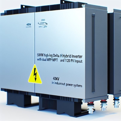 50kW 480V High-Leg Delta Hybrid Inverter dengan dual MPPT dan 120kW PV Input untuk Sistem Tenaga Industri
